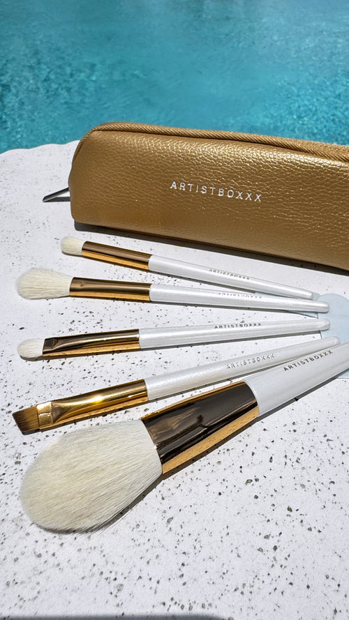 Artistboxxx Luxe Vegan Travel Brush Set