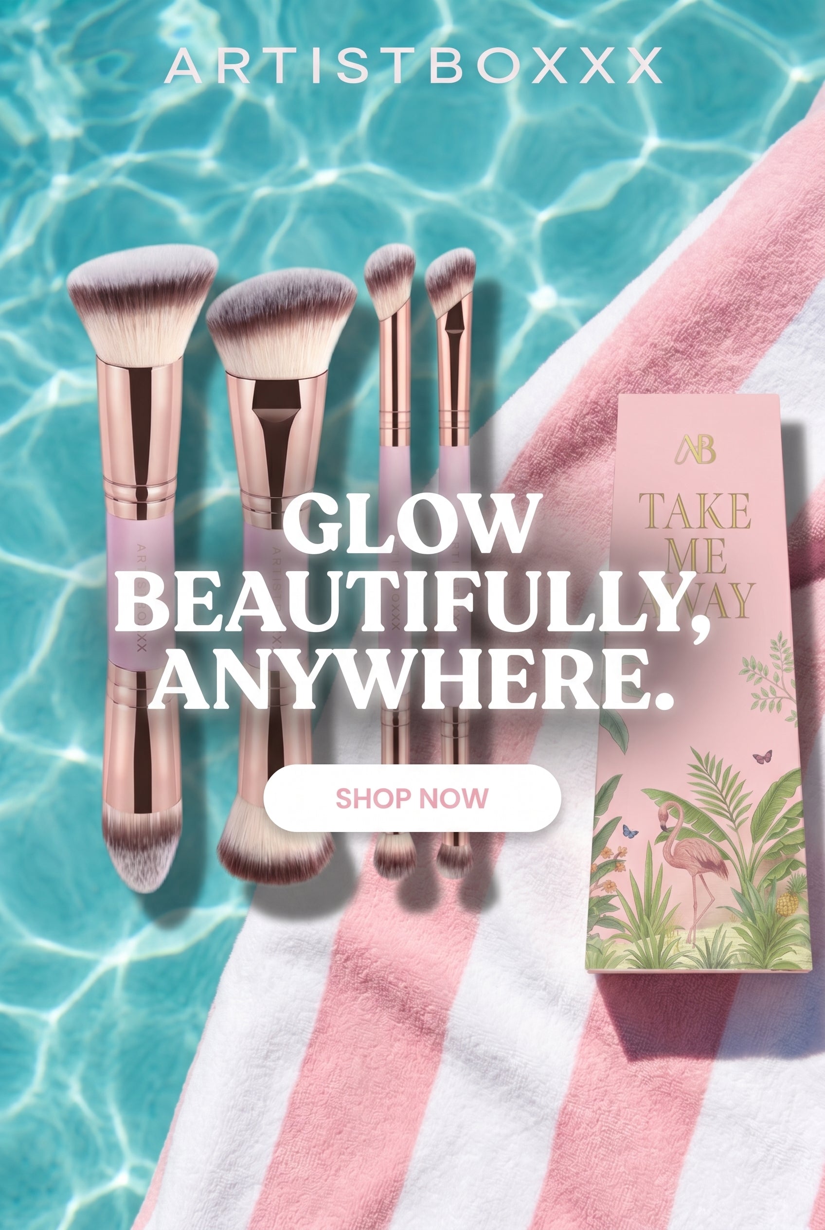 Take Me Away 🦩 Travel Brush Set